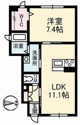 フェリシードひめばら　A棟の物件間取画像